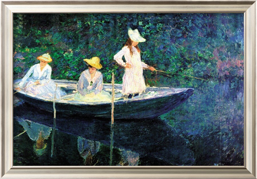 Women Fishing-Claude Monet Painting